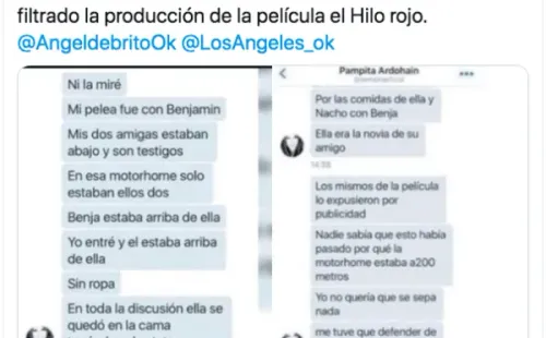 El tuit de Brey sobre el “episodio motorhome” de Pampita y Benjamín Vicuña.