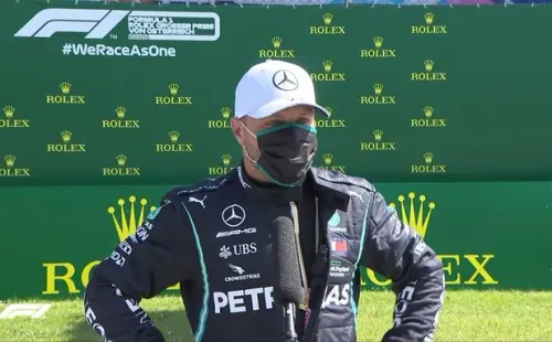 El finlandés de Mercedes logró ganarle a su compañero Lewis Hamilton y saldrá primero este domingo en la grilla del GP de Austria.