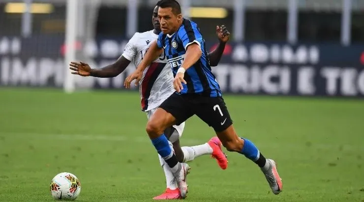 Alexis Sánchez no tuvo una buena jornada ante el Bologna y su futuro está abierto (Inter)