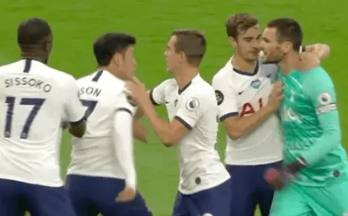 Lloris y Son casi se van a los combos en pleno partido