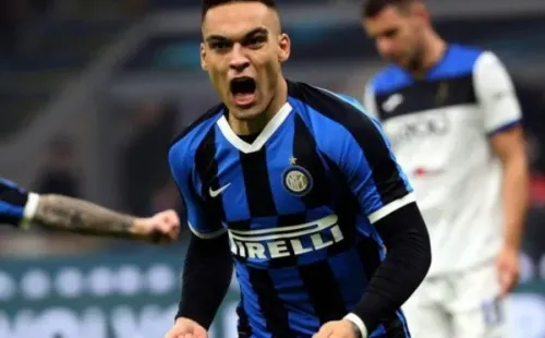Lautaro Martínez y su grito de gol (Getty Images)