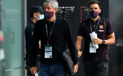 Quique Setién, entrenador del Barcelona.