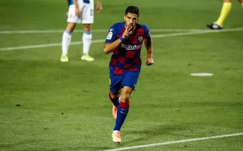 Luis Suárez celebrando su tanto (Getty Images)