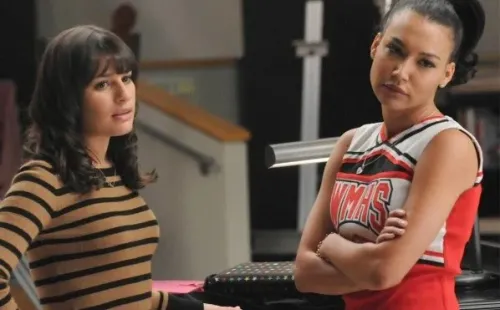 Naya Rivera como “Santana” en “Glee”.