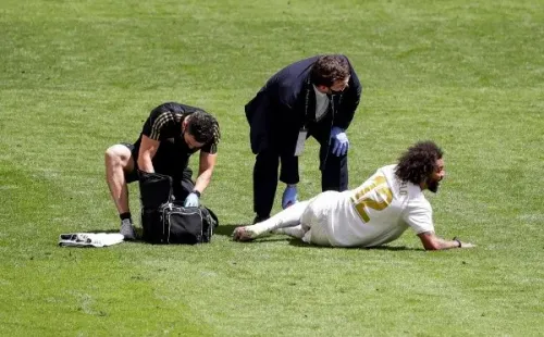 Marcelo no logró superar los problemas físicos y se le detectó una lesión que lo deja fuera de todo lo que queda de La Liga. Foto: Getty Images