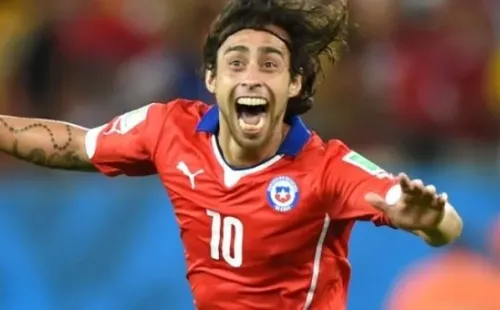 Valdivia celebrando su gol en el Mundial 2014 (Getty Images)
