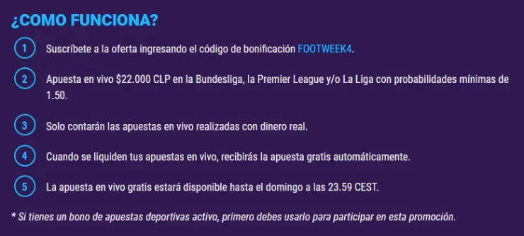 Estos son los requisitos que debes cumplir para que accedas a la promoción de puedes tener una apuesta gratis de $8.500 de la mano de Coolbet.