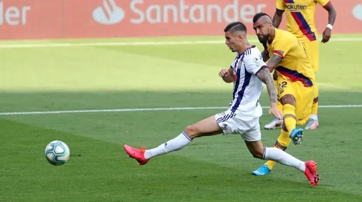 Arturo Vidal marcó con un potente derechazo el gol del triunfo de Barcelona sobre Real Madrid este sábado (FC Barcelona)