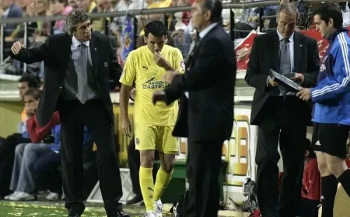 Javi Callejas y Manuel Pellegrini