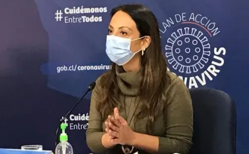 Cecilia Pérez, ministra del Deporte.