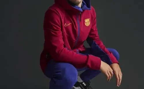 Sergi Roberto y parte de la colección de Nike para la nueva temporada de Barcelona