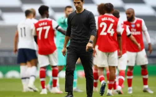Mikel Arteta tenía una final ante Tottenham la jornada anterior y cayeron por 2-1. Ahora se les acaban las opciones para salvar la temporada. (Foto: Getty)