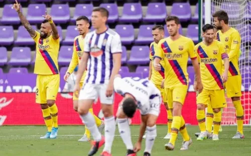 Vidal viene de anotarle al Valladolid.