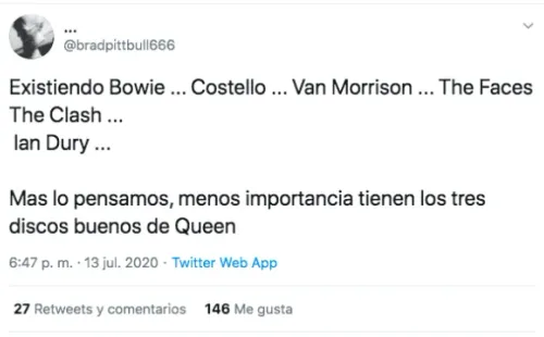 Andrés Calamaro no tuvo piedad con los fanáticos de Queen.