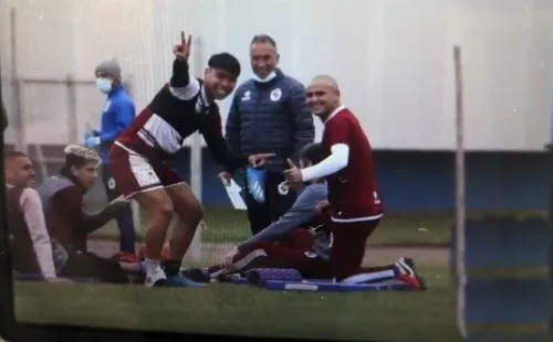 Humberto Suazo en la práctica de La Serena (El Día)