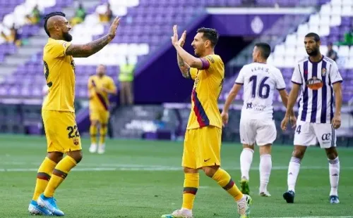 Arturo Vidal es pieza fija en este equipo y viene de marcar el único tanto en la victoria de Barcelona sobre Real Valladolid. (Foto: Gett)