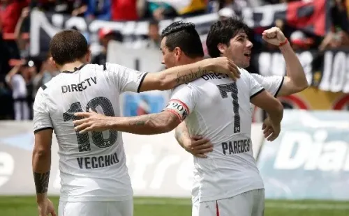 Además de Humberto Suazo, Emiliano Vecchio jugó con Jaime Valdés. Los tres podrían reencontrarse en Deportes La Serena. Foto: Agencia Uno