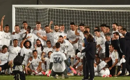 Gareth Bale se quedó al fondo, en la zona derecha de la imagen. No quería protagonismo con el Real Madrid. Foto: Getty Images