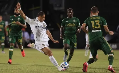 La MLS is Back cuenta con varias de las figuras del futbol estadounidense. La más importante sin duda es Chicharito Hernández, quien ya marcó su primer gol en el torneo. (Foto: Getty)