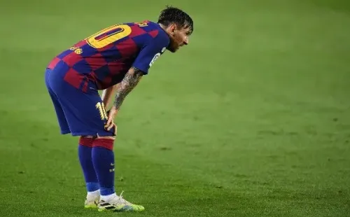 Messi golpeado por la derrota ante el Osasuna