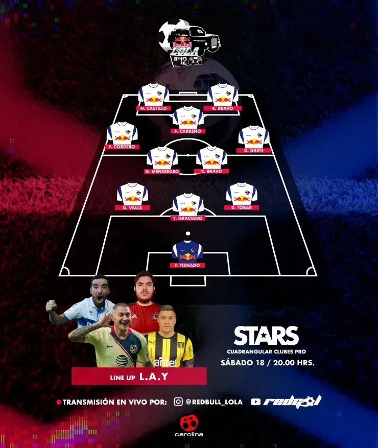 Con Nicolás Castillo y Fernando Cordero a la cabeza, L.A.Y tiene su oncena confirmada para este sábado.