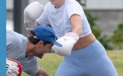 Otra de las imágenes de Lorde durante el entrenamiento en Auckland, Nueva Zelanda.