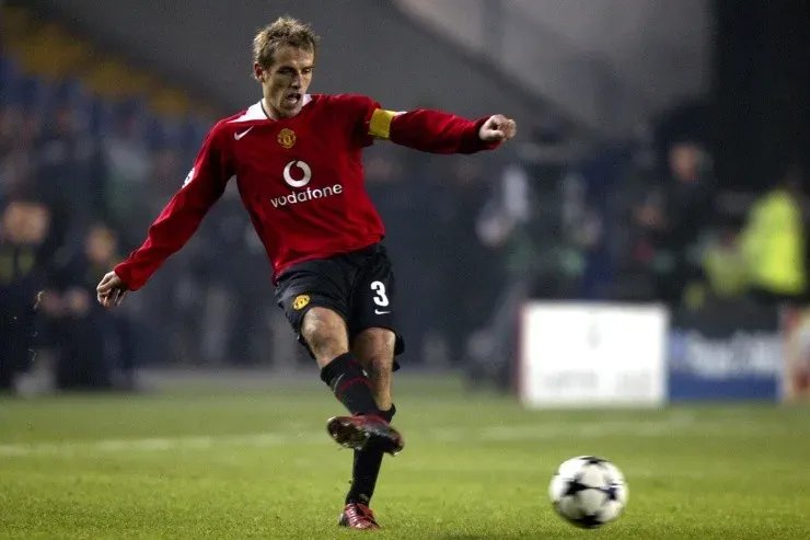 Phil Neville jugó desde 1995 a 2005 en el Manchester United y ganó una Champions League (1999)