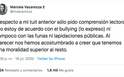Marcela Vacarezza defiende a José Miguel Viñuela (2).