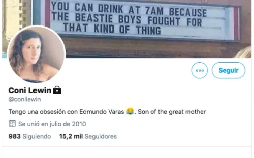 La cuenta de Coni Lewin en modo privado, después de revelar su experiencia con José Miguel Viñuela.