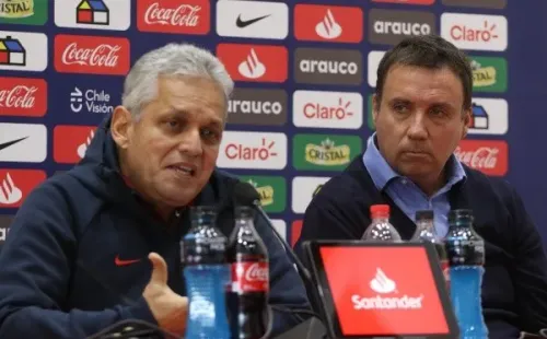Reinaldo Rueda junto a Ian Mac Niven (Agencia Uno)
