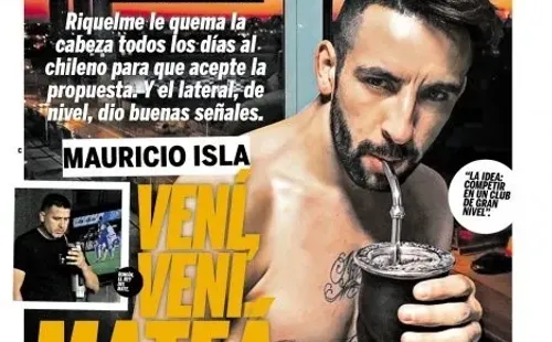 El Huaso Isla es pretendido por Boca Juniors desde enero, cuando recibió el primer llamado de Juan Román Riquelme.