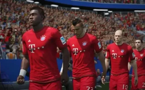 Arturo Vidal con la camiseta del Bayern Múnich en el FIFA 16.