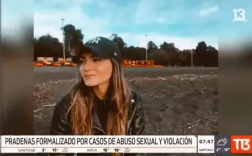 El incidente se producjo durante la edición del miércoles de Teletrece AM.