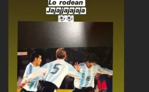 Kalule compartió un lindo recuerdo con la camiseta de Chile y aprovechó para hacer una humorada.