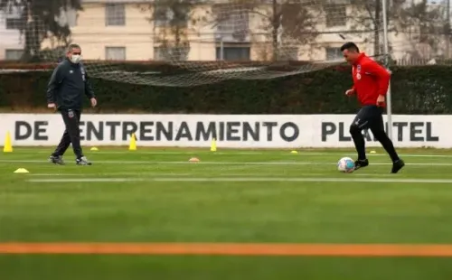 Paredes entrena en Colo Colo.