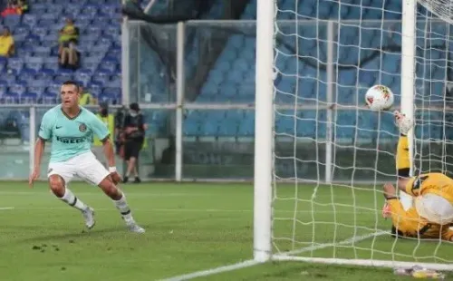 Alexis Sánchez nuevamente anotó con el Inter y lo lleva a pelear el título de la Serie A. Foto: Getty Images