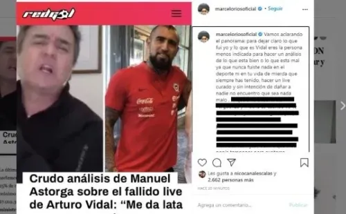 Posteo de Marcelo Ríos en Instagram (Instagram)