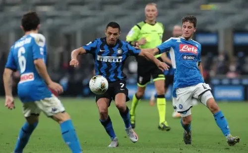 Alexis en Inter contra Napoli.