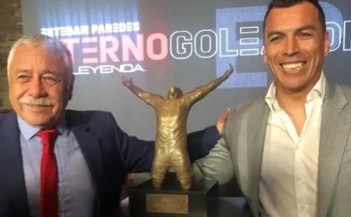 Carlos Caszely y Esteban Paredes, históricos de Colo Colo.