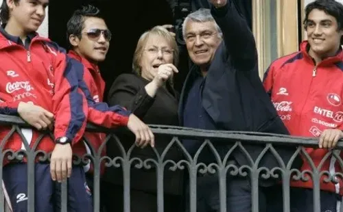 Sulantay en La Moneda tras el tercer lugar en el Mundial de Canadá.