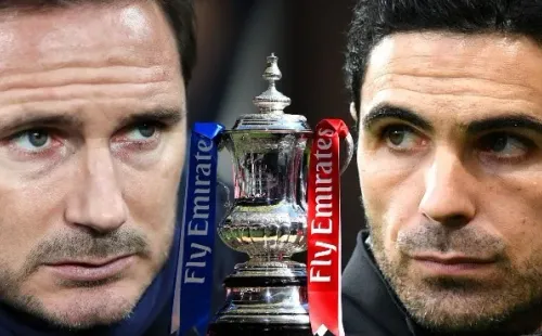 Frank Lampard y Mikel Arteta irán por su primera copa como técnicos en Chelsea y Arsenal, respectivamente. (Foto: Getty)