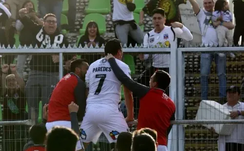 Esteban Paredes celebrando el tanto 215