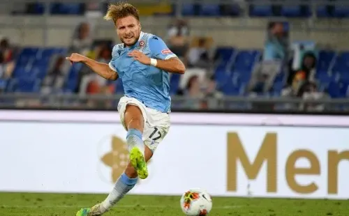 Ciro Immobile marcando ante el Brescia (Getty Images)