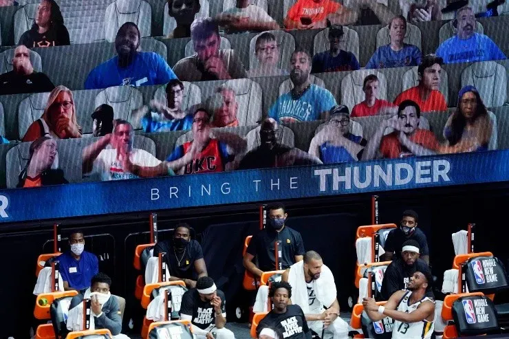 En la “Burbuja de Orlando”, en el ESPN Wide World of Sports Complex se desarrolla la NBA, con el uso de tecnología como público virtual.