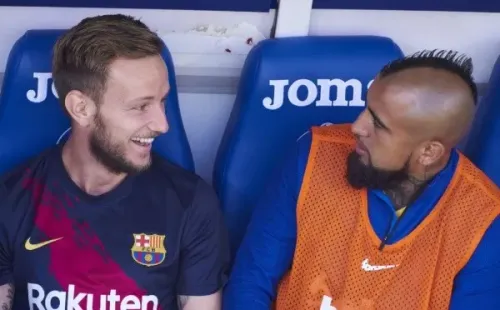 Rakitic y Vidal en el Barcelona.