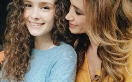 La imagen con que Alejandra Fosalba celebró a su hija.