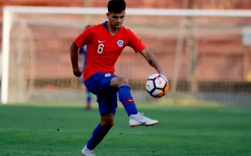 Ignacio Saavedra en la selección chilena sub 20.