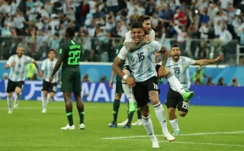 Marcos Rojo salvó a Argentina ante Nigeria con un agónico golazo