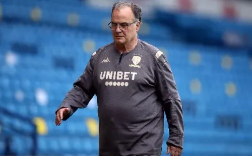 Marcelo Bielsa al mando del Leeds United