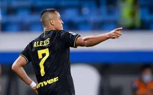 Alexis celebra en el Inter (Getty Images)